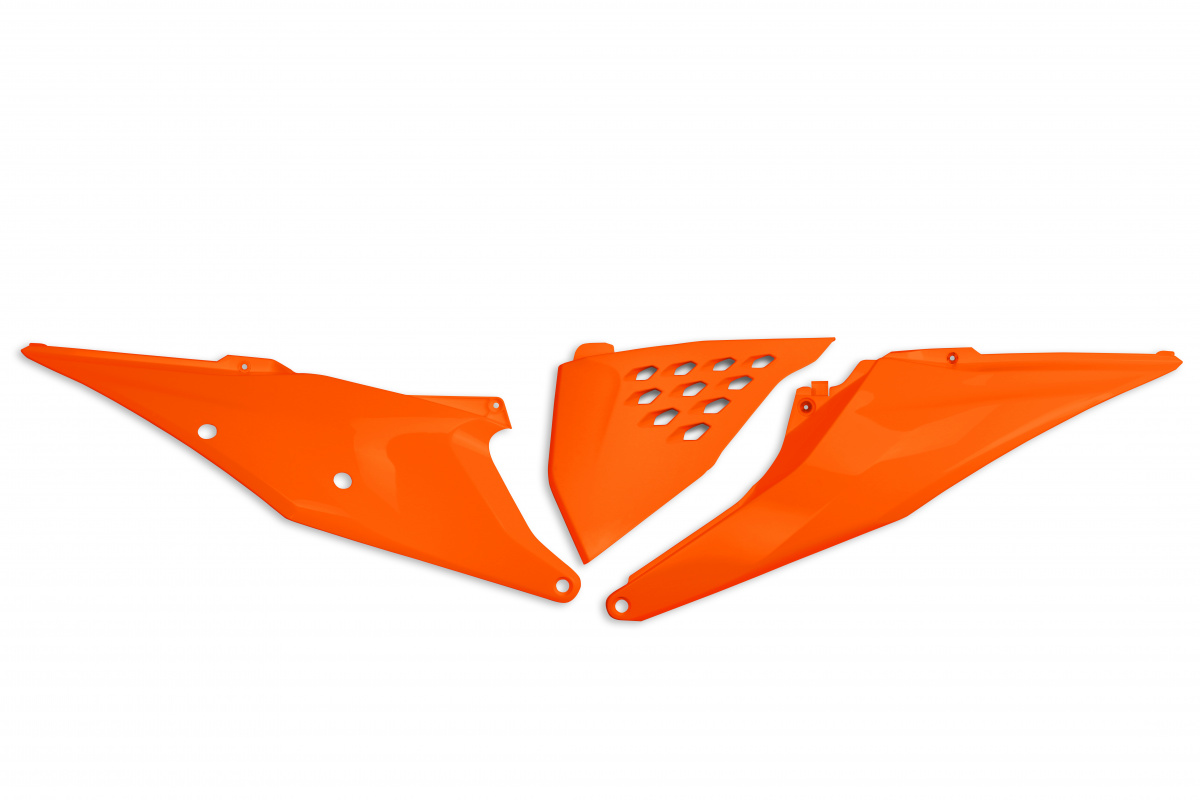 Side Panels orange for Ktm SX 250/XC 250 - SX 125/XC 125 - EXC 125/XC W125 - SX 150 - EXC 150/XC W150 / XC W150TPI - EXC 250....