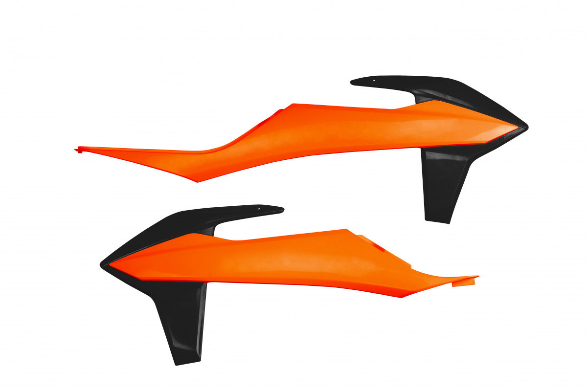 Radiator covers / Orange-black - orange-black - Ktm - REPLICA PLASTICS - KT04092-999X - UFO Plast