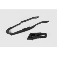 Chain guide+swingarm chain slider - black - Honda - REPLICA PLASTICS - HO04633-001 - UFO Plast