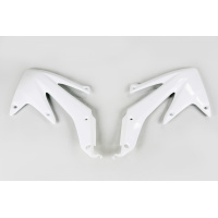 Radiator Covers white for Honda CRF 450X (2005-07) - REPLICA PLASTICS - HO04600-041 - Ufo Plast