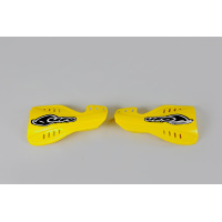 Handguards yellow for Husqvarna TC 250 - TC 449 - TE 449 - TC 499 - TE 499 - TE 511 - REPLICA PLASTICS - HU03311-103 - Ufo Plast