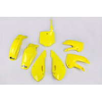 Plastic Kit yellow for Kawasaki KLX 110 (2001-09) - REPLICA PLASTICS - KA37002-102 - Ufo Plast