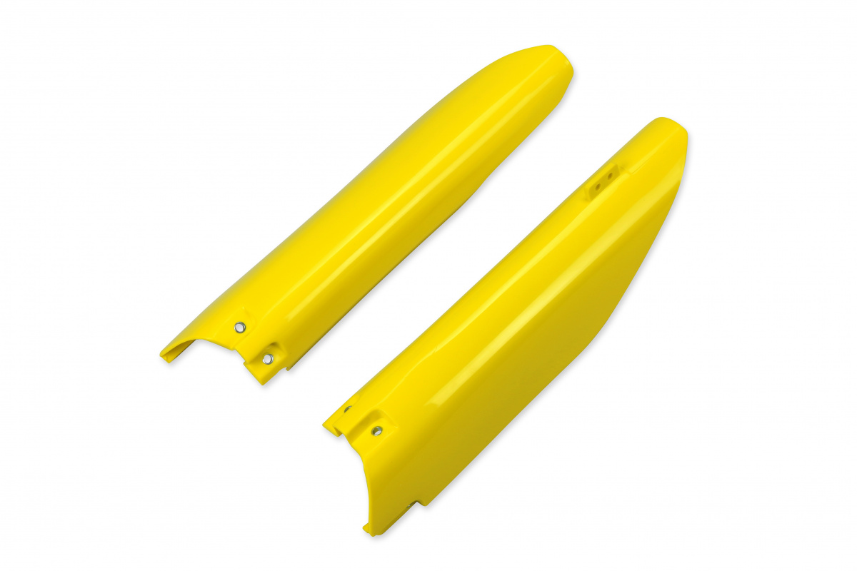 Fork slider protectors - yellow 102 - Suzuki - REPLICA PLASTICS - SU04913-102 - UFO Plast