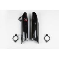 Fork slider protectors + quick starter - black - Suzuki - REPLICA PLASTICS - SU03973-001 - UFO Plast