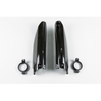 Fork Slider Protectors black for Suzuki RM 125 (1999-03) - RM 250 (1999-03) - REPLICA PLASTICS - SU03905-001 - Ufo Plast