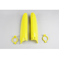 Fork Slider Protectors yellow for Suzuki RM 125 (1999-03) - RM 250 (1999-03) - REPLICA PLASTICS - SU03905-102 - Ufo Plast