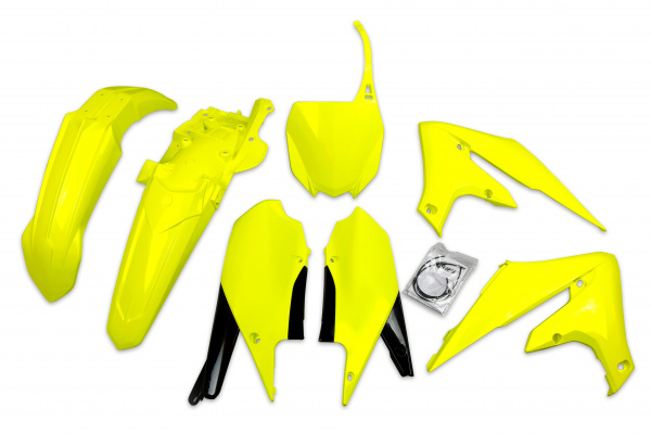 Plastic Kit neon yellow for Yamaha YZF 250 (2019-23) - YZF 450 (2018-22) - REPLICA PLASTICS - YAKIT321-DFLU - Ufo Plast