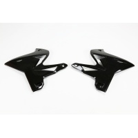 Radiator Covers black for Yamaha YZ 125 (2002-14) - YZ 250 (2002-14) - REPLICA PLASTICS - YA04834-001 - Ufo Plast