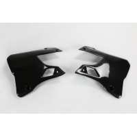 Radiator Covers black for Yamaha YZ 125 (1996-01) - YZ 250 (1996-01) - REPLICA PLASTICS - YA02898-001 - Ufo Plast