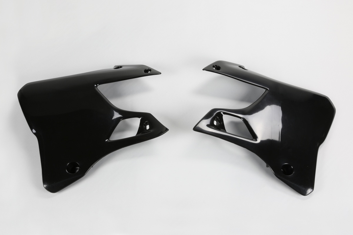 Radiator Covers black for Yamaha YZ 125 (1996-01) - YZ 250 (1996-01) - REPLICA PLASTICS - YA02898-001 - Ufo Plast