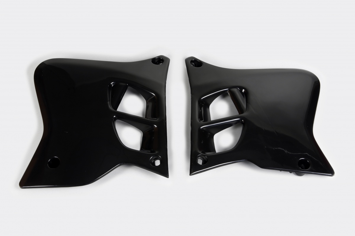 Radiator covers - black - Yamaha - REPLICA PLASTICS - YA02856-001 - UFO Plast