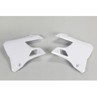 Radiator covers - white 046 - Yamaha - REPLICA PLASTICS - YA02898-046 - UFO Plast