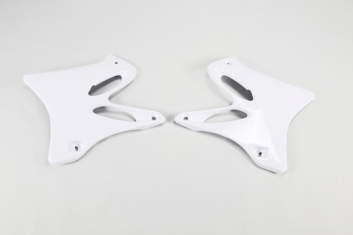 Radiator Covers white for Yamaha YZ 125 (2002-14) - YZ 250 (2002-14) - REPLICA PLASTICS - YA03846-046 - Ufo Plast