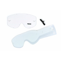 Clear lenses with 10 straps for motocross Bullet glasses - Goggles - LE02185 - UFO Plast