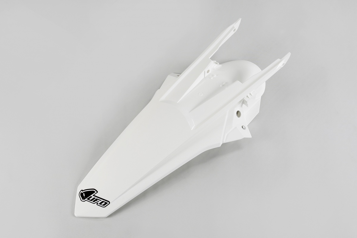 Rear fender / With pins - white 047 - Ktm - REPLICA PLASTICS - KT04081-047 - UFO Plast