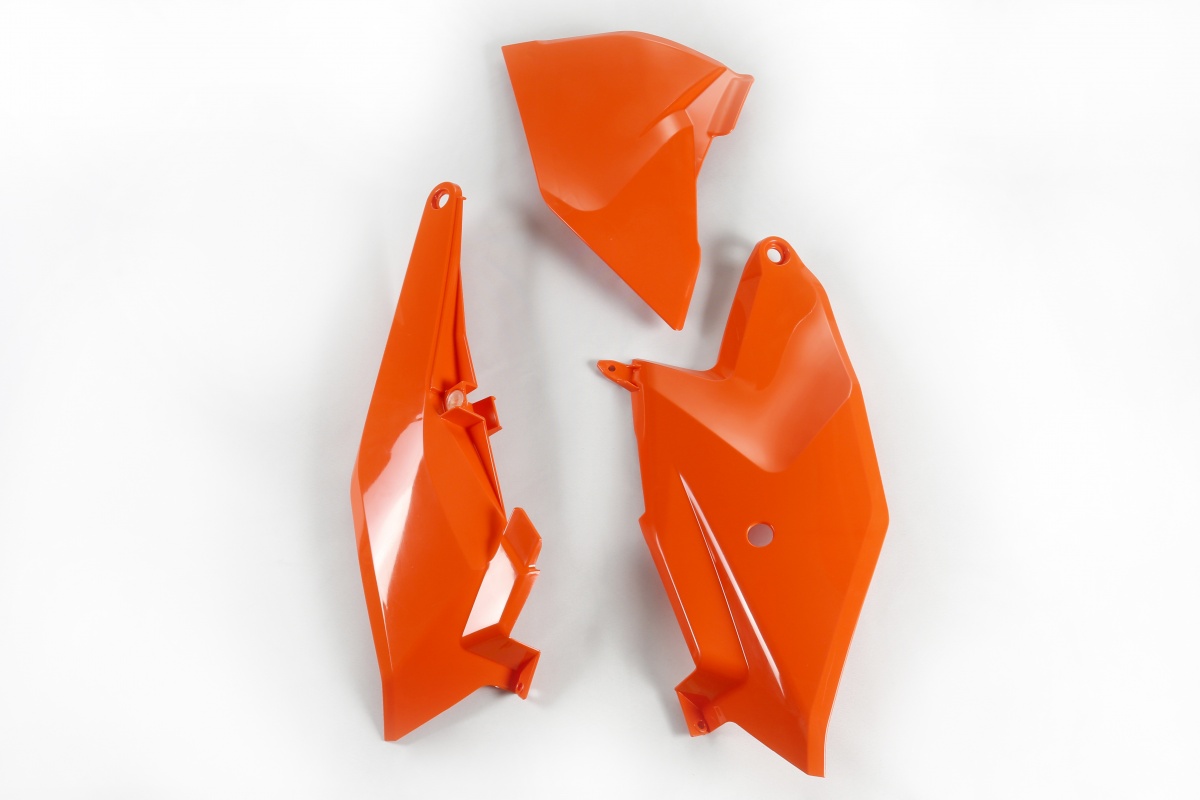 Side Panels orange for Ktm SX 85 (2018-24) - REPLICA PLASTICS - KT04086-127 - Ufo Plast