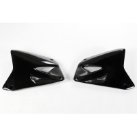 Radiator Covers black for Suzuki RM 125 (2001-25) - RM 250 (2001-25) - REPLICA PLASTICS - SU03987-001 - Ufo Plast