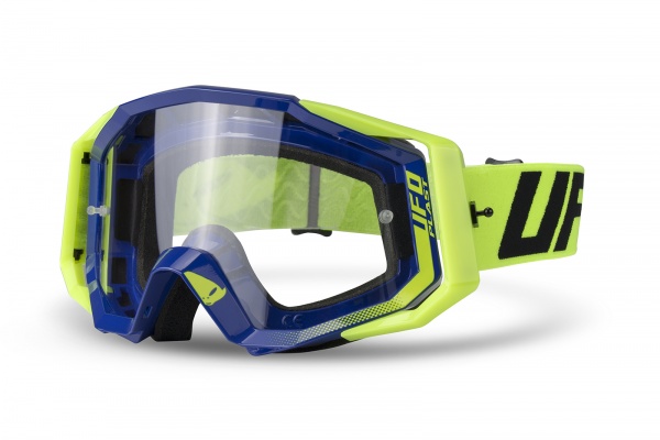 Motocross Mystic goggle blue and neon yellow - Goggles - OC02253-C - UFO Plast