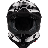 Motocross helmet Diamond black and white - ADULT - He052 - UFO Plast