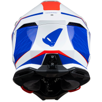 Motocross helmet Diamond white, red and blue - HIGHLIGHT - he054 - UFO Plast