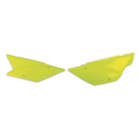 Side panels - neon yellow - Kawasaki - REPLICA PLASTICS - KA04717-DFLU - Ufo Plast