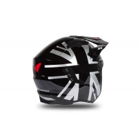 Jet helmet Sheratan black, grey and red glossy - Helmets - HE184 - UFO Plast