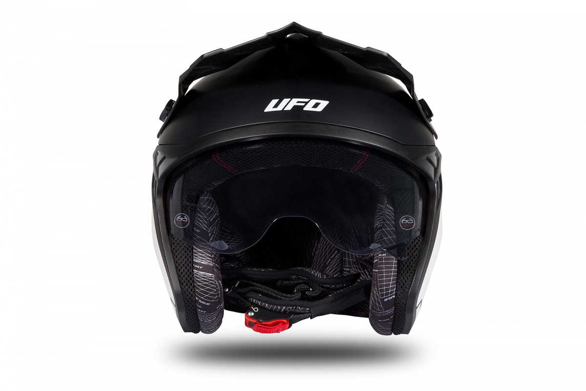 Jet helmet Sheratan white, black and neon yellow matt - Helmets - HE186 - Ufo Plast