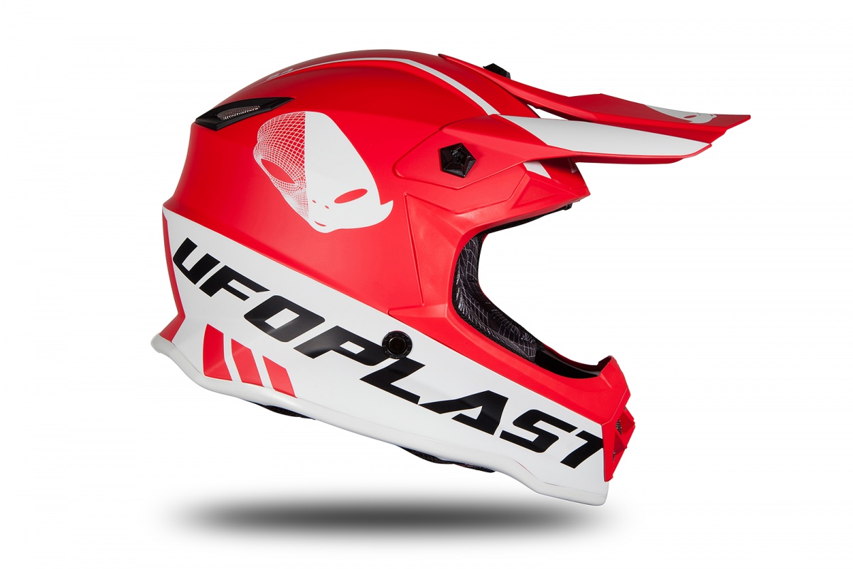 Motocross helmet for kids red matt - Helmets - HE191 - Ufo Plast