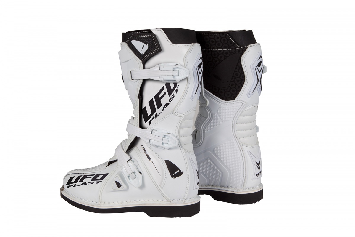 Motocross Typhoon boots for kids white - Boots - BO011-W - Ufo Plast