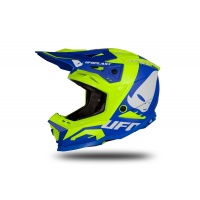 Motocross helmet Echus blue and neon yellow matt - Home - HE169 - UFO Plast