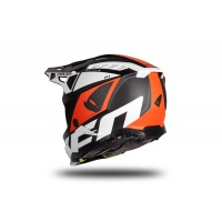 Motocross helmet Echus black, orange and white matt - NEW PRODUCTS - HE171 - UFO Plast